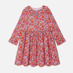 Jacadi Robe enfant fille en tissu Liberty - lore ROSE/MULTICO New