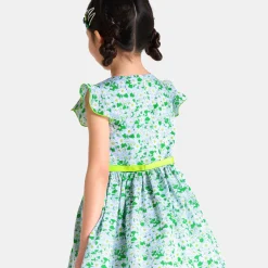 Jacadi Robe enfant fille en tissu Liberty BLANC/MULTICO New