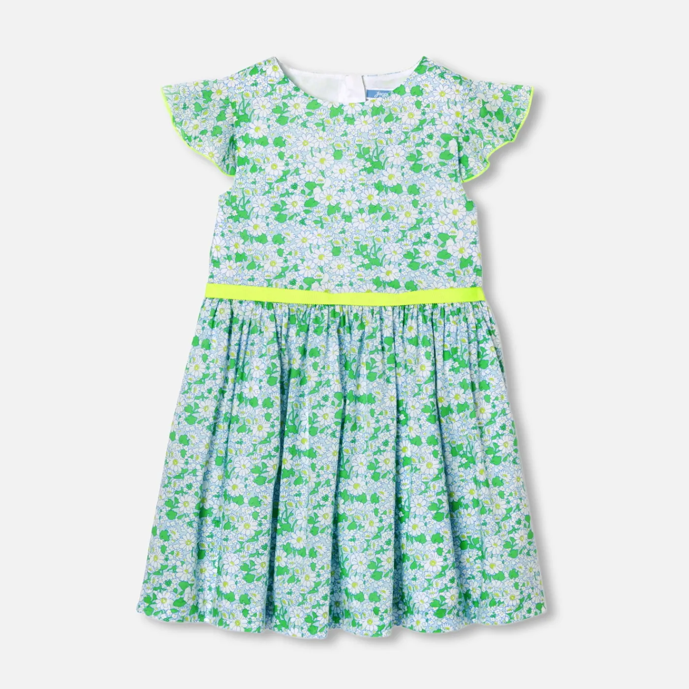 Jacadi Robe enfant fille en tissu Liberty BLANC/MULTICO New