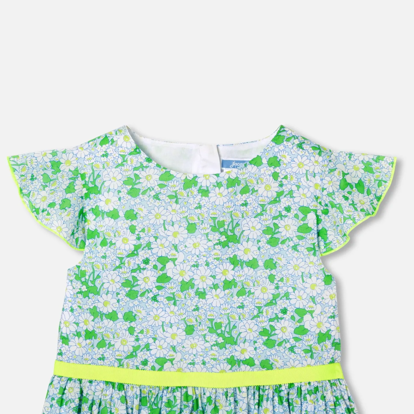 Jacadi Robe enfant fille en tissu Liberty BLANC/MULTICO New