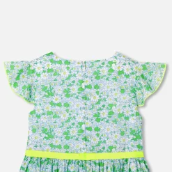 Jacadi Robe enfant fille en tissu Liberty BLANC/MULTICO New