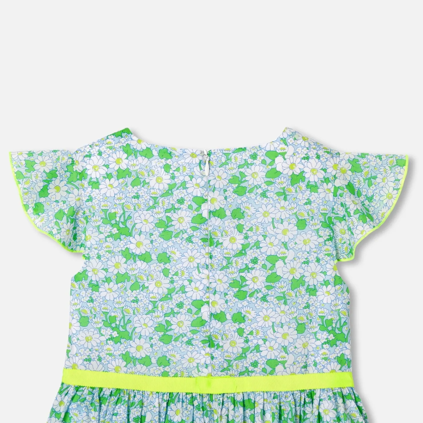 Jacadi Robe enfant fille en tissu Liberty BLANC/MULTICO New