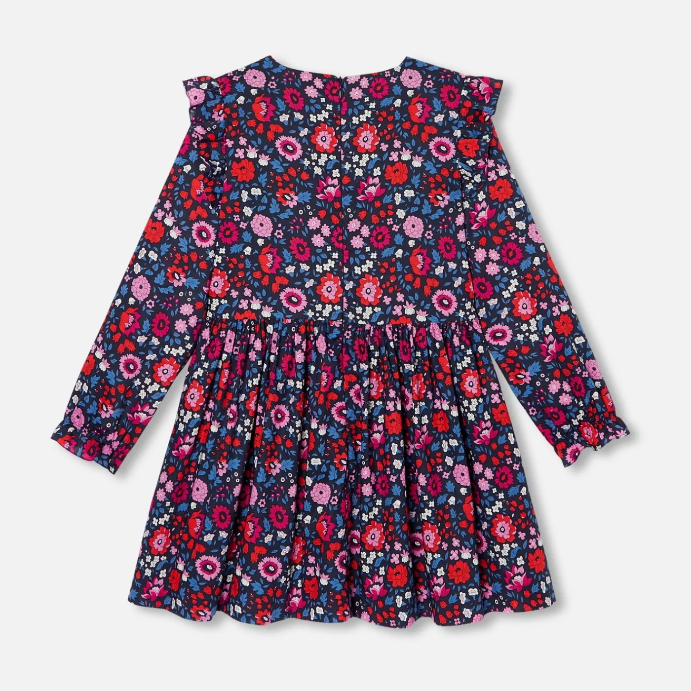 Jacadi Robe enfant fille en tissu Liberty - lore MARINE/MULTICO Best