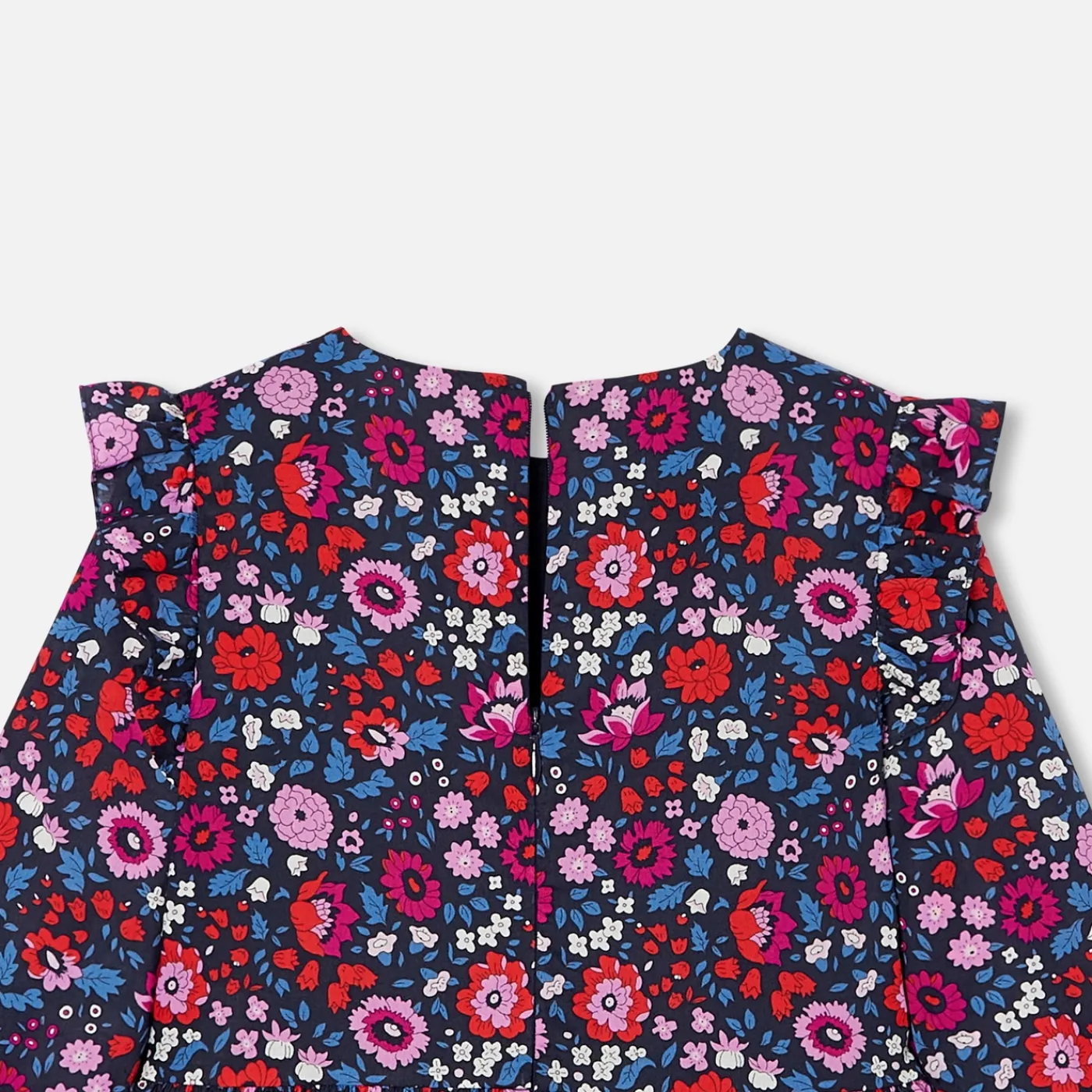 Jacadi Robe enfant fille en tissu Liberty - lore MARINE/MULTICO Best