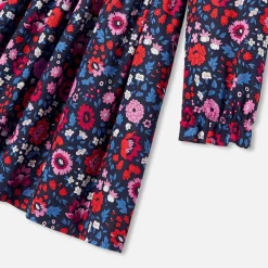 Jacadi Robe enfant fille en tissu Liberty - lore MARINE/MULTICO Best