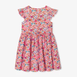 Jacadi Robe enfant fille en tissu Liberty - lore ORANGE/MULTICO Clearance