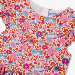 Jacadi Robe enfant fille en tissu Liberty - lore ORANGE/MULTICO Clearance