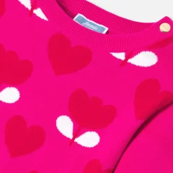Jacadi Robe enfant fille en tricot - ROSE/ROUGE Best