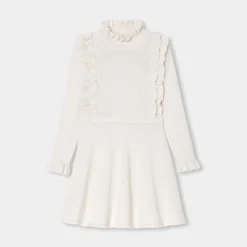 Jacadi Robe enfant fille en tricot - blanc doux BLANC DOUX JACADI Best