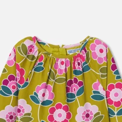 Jacadi Robe enfant fille en velours milleraies - lore CUMIN/MULTICO