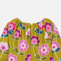 Jacadi Robe enfant fille en velours milleraies - lore CUMIN/MULTICO
