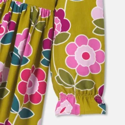 Jacadi Robe enfant fille en velours milleraies - lore CUMIN/MULTICO