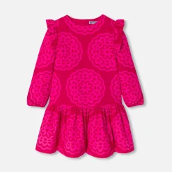 Jacadi Robe enfant fille imprimé rosace - lore ROSE/MULTICO