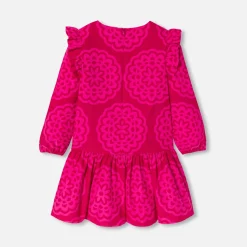 Jacadi Robe enfant fille imprimé rosace - lore ROSE/MULTICO