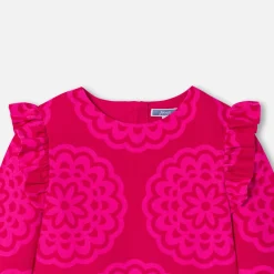 Jacadi Robe enfant fille imprimé rosace - lore ROSE/MULTICO