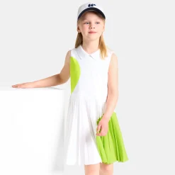 Jacadi Robe esprit tennis enfant fille - BLANC/VERT