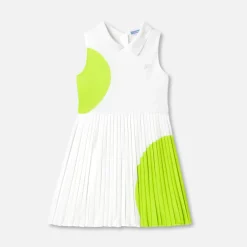 Jacadi Robe esprit tennis enfant fille - BLANC/VERT
