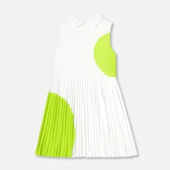 Jacadi Robe esprit tennis enfant fille - BLANC/VERT