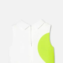 Jacadi Robe esprit tennis enfant fille - BLANC/VERT