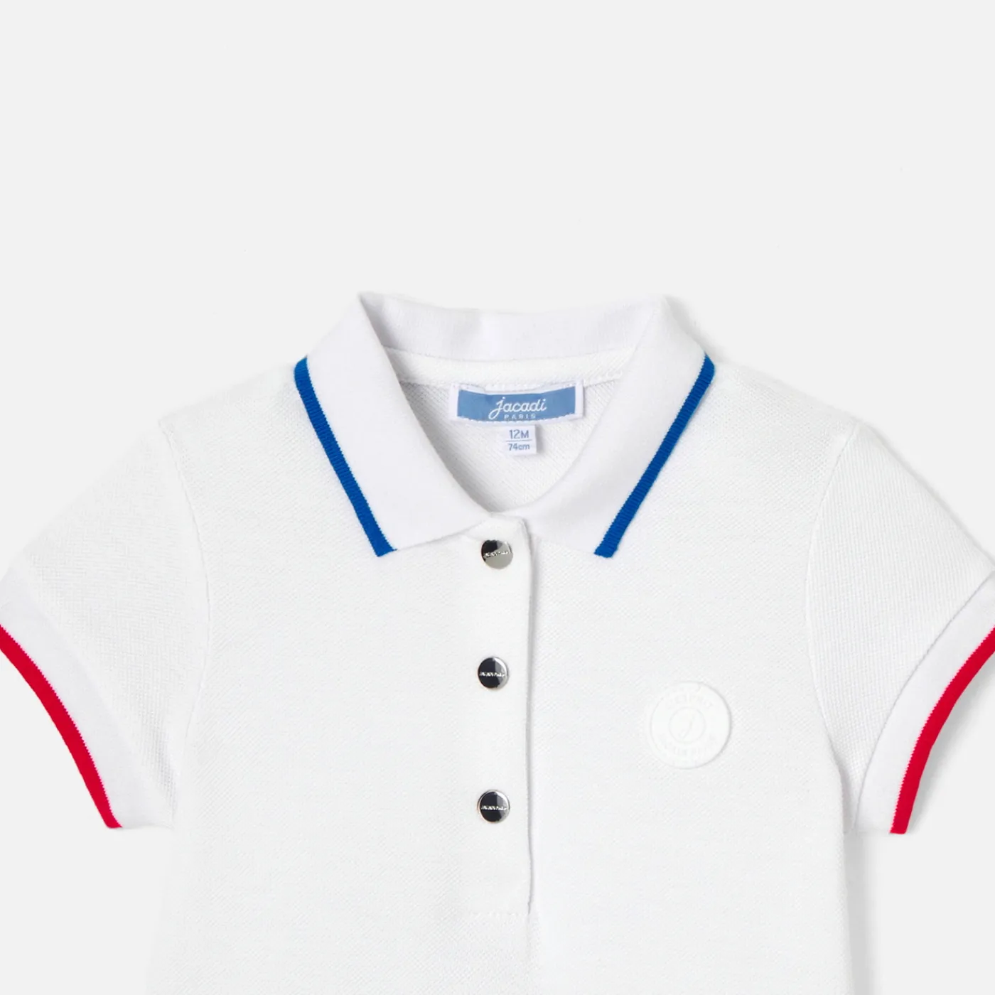 Jacadi Robe polo bébé fille - BLANC/ROUGE Hot
