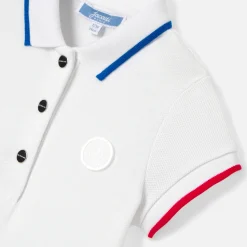 Jacadi Robe polo bébé fille - BLANC/ROUGE Hot