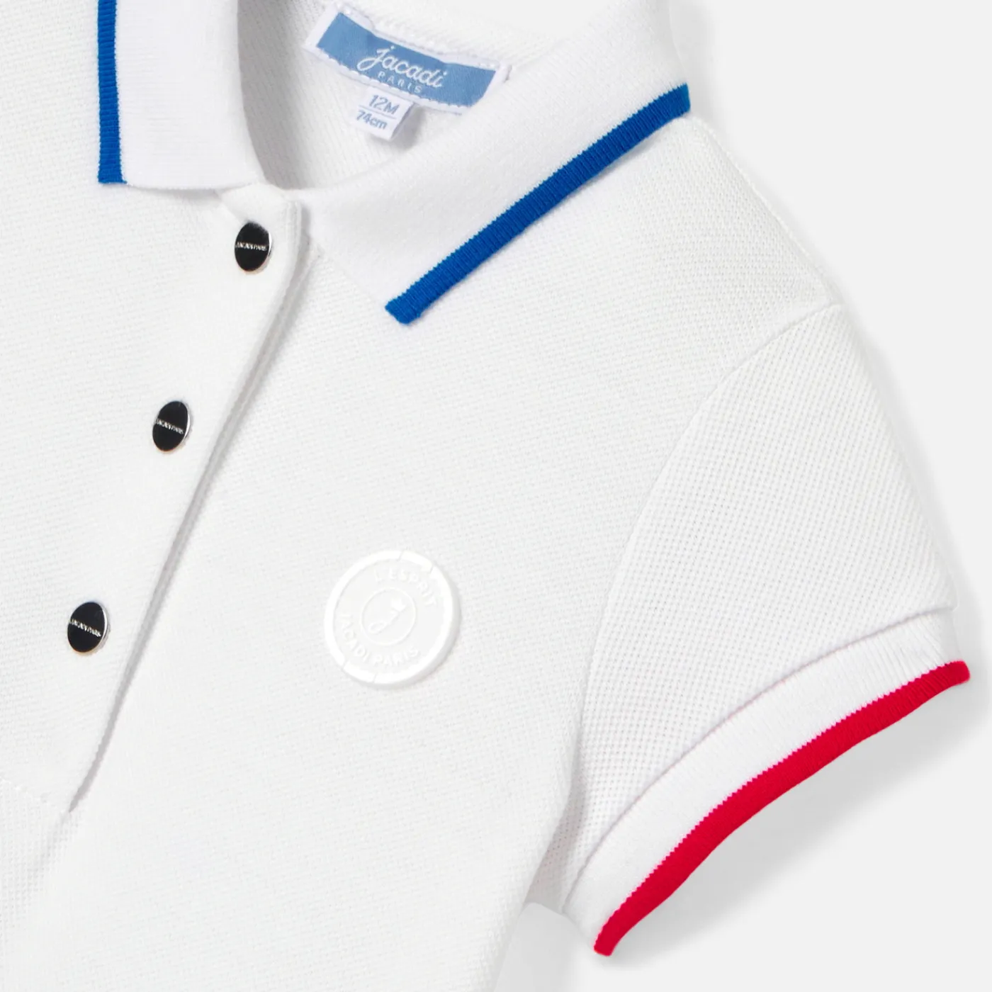 Jacadi Robe polo bébé fille - BLANC/ROUGE Hot