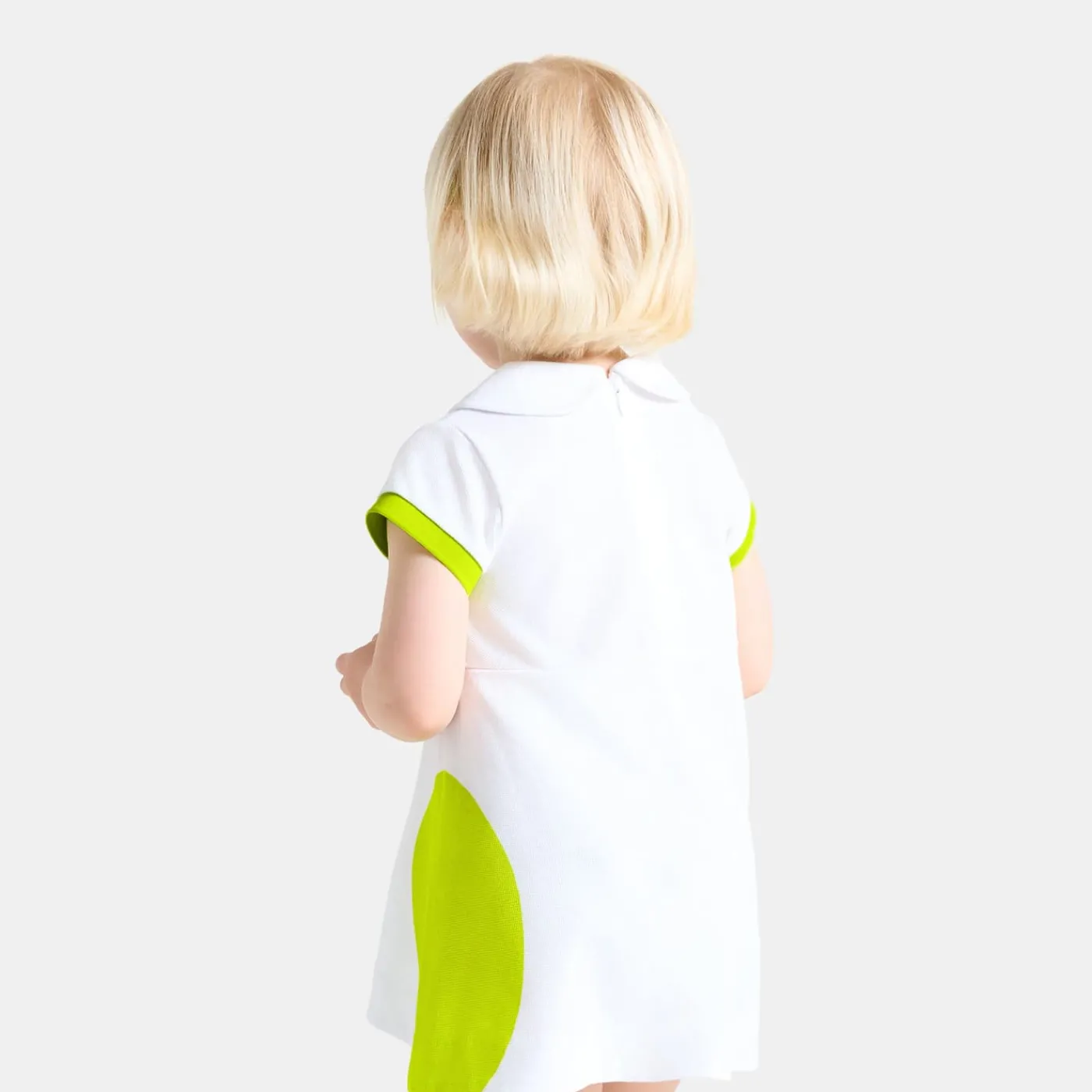 Jacadi Robe polo bébé fille - lore BLANC/MULTICO Hot