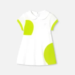 Jacadi Robe polo bébé fille - lore BLANC/MULTICO Hot