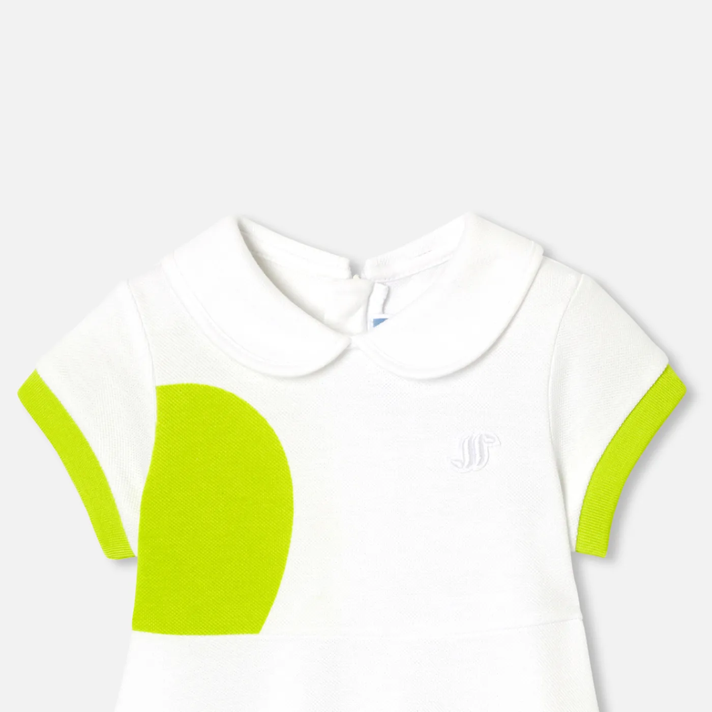 Jacadi Robe polo bébé fille - lore BLANC/MULTICO Hot