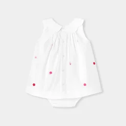 Jacadi Robe sans manches bébé fille - lore BLANC/MULTICO Best