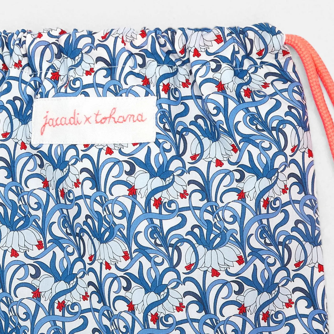 Jacadi Sac à goûter en tissu Liberty - x Tohana - lore BLEU/MULTICO Clearance