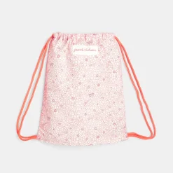 Jacadi Sac à goûter en tissu Liberty - x Tohana - ROSE/BLANC Sale