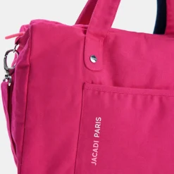 Jacadi Sac à langer en coton canvas - ROSE FUSCHIA