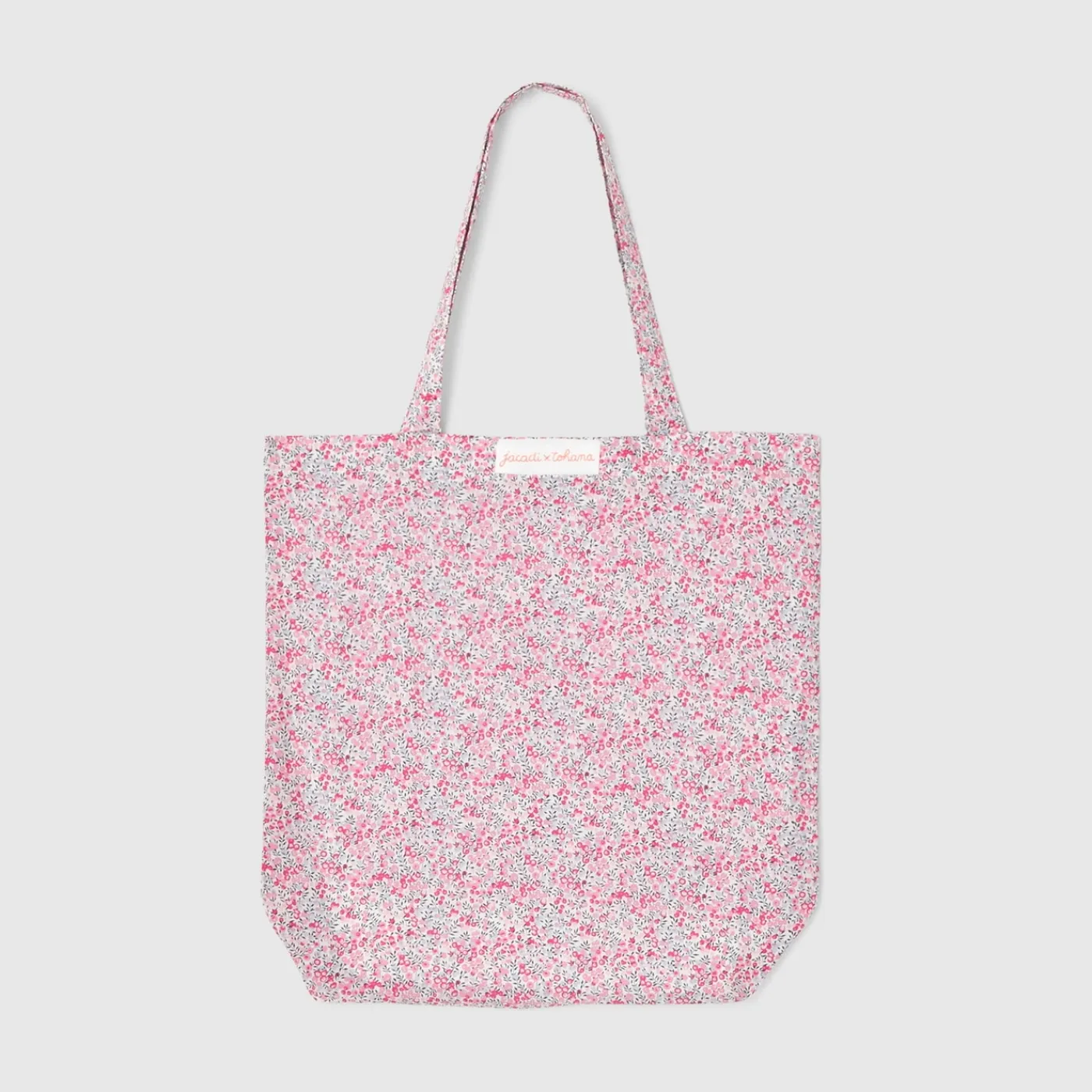 Jacadi Sac tissu en tissu Liberty - x Tohana - ROSE/GRIS Outlet