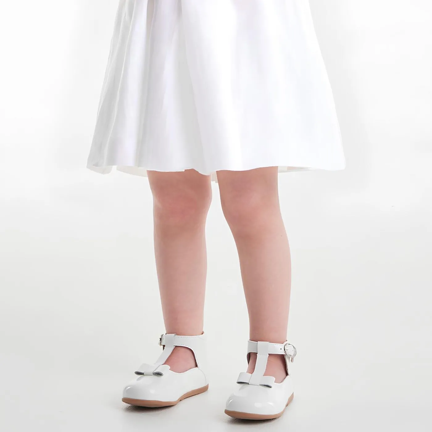 Jacadi Salomés bébé fille en cuir lisse - blanc BLANC JACADI Discount