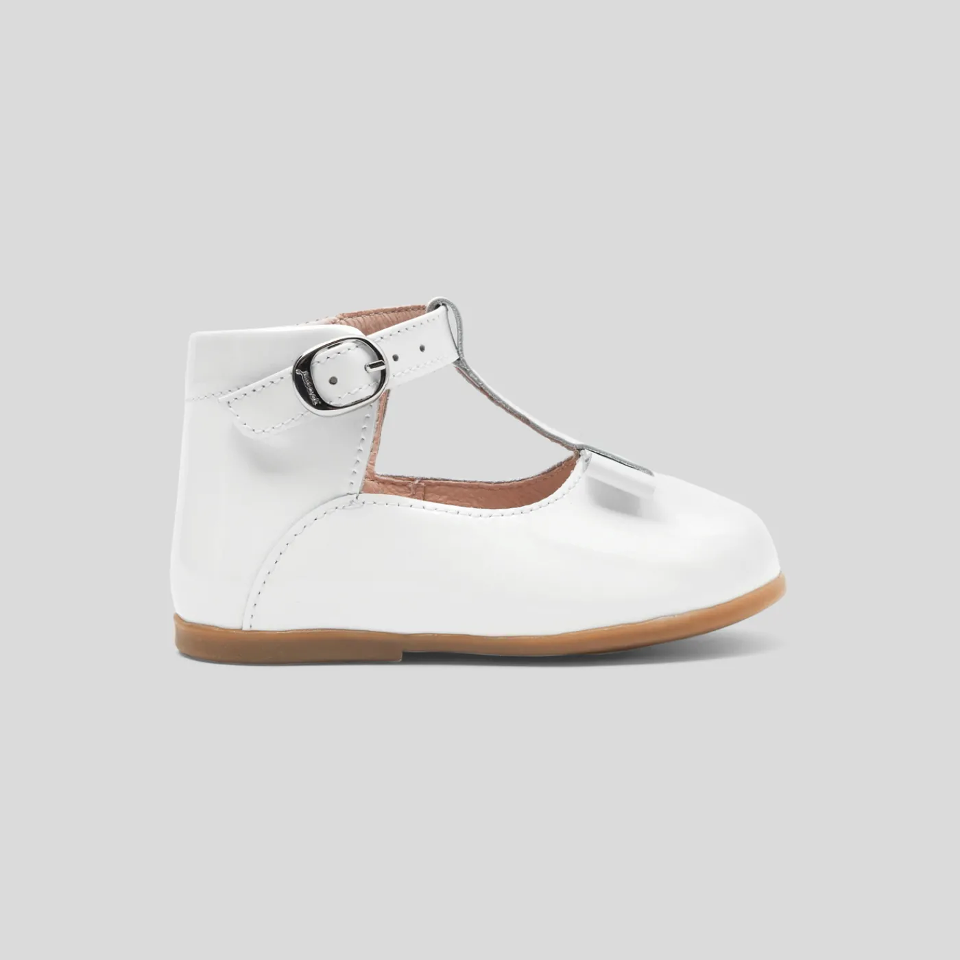 Jacadi Salomés bébé fille en cuir lisse - blanc BLANC JACADI Discount