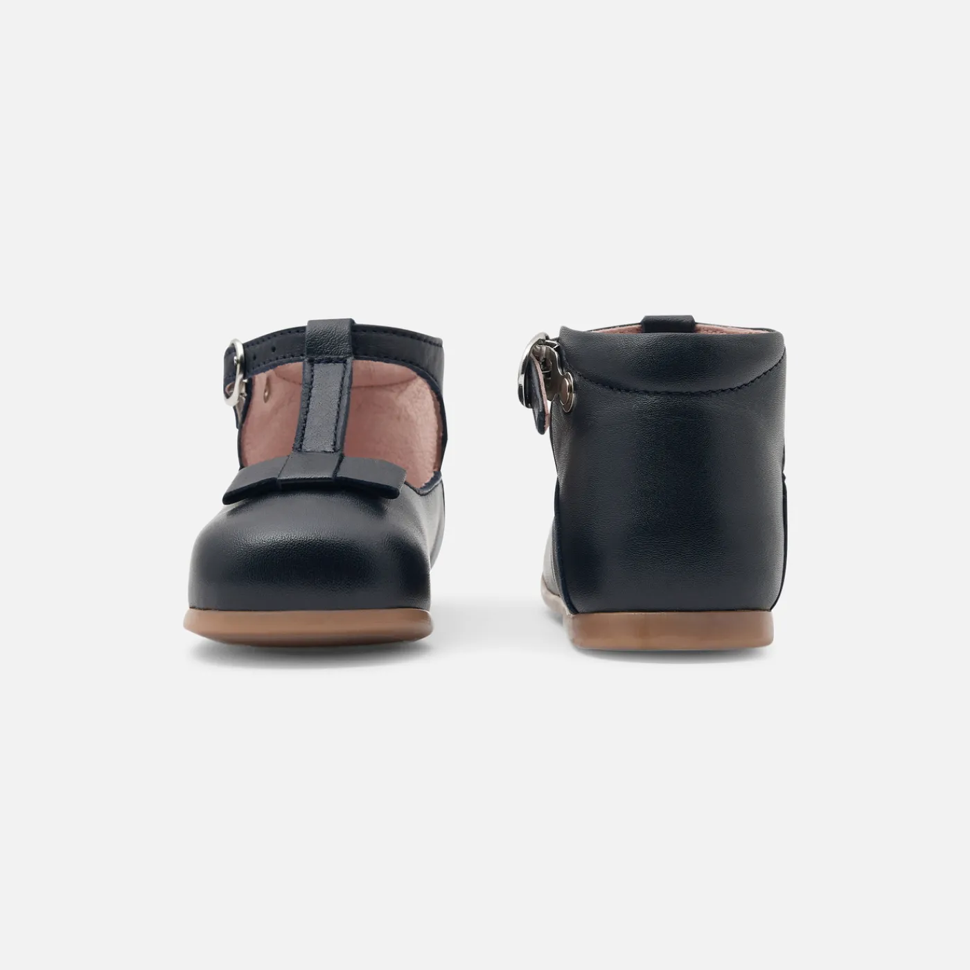 Jacadi Salomés bébé fille en cuir lisse - marine MARINE JACADI New