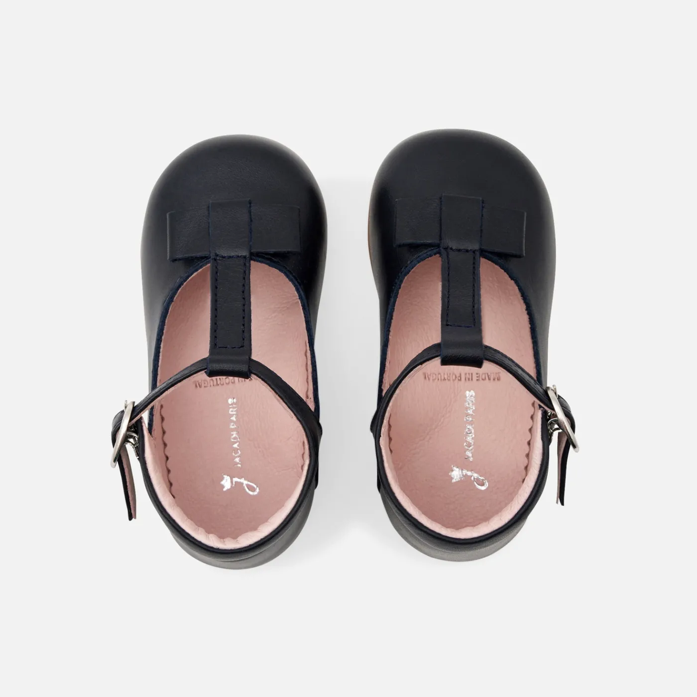 Jacadi Salomés bébé fille en cuir lisse - marine MARINE JACADI New