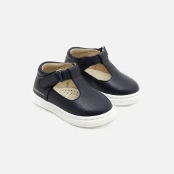 Jacadi Salomés bébé garçon en cuir grainé - marine MARINE JACADI New