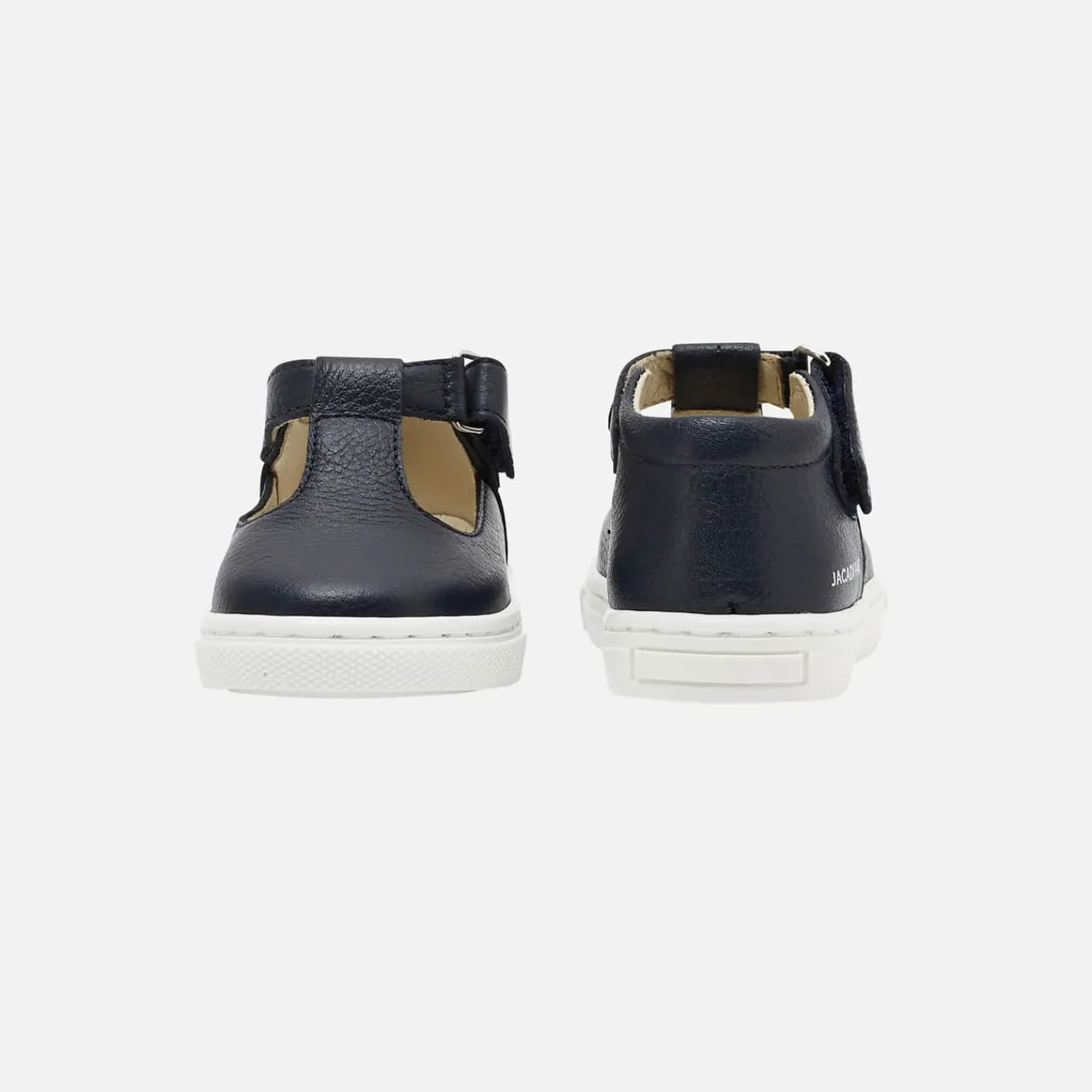 Jacadi Salomés bébé garçon en cuir grainé - marine MARINE JACADI New