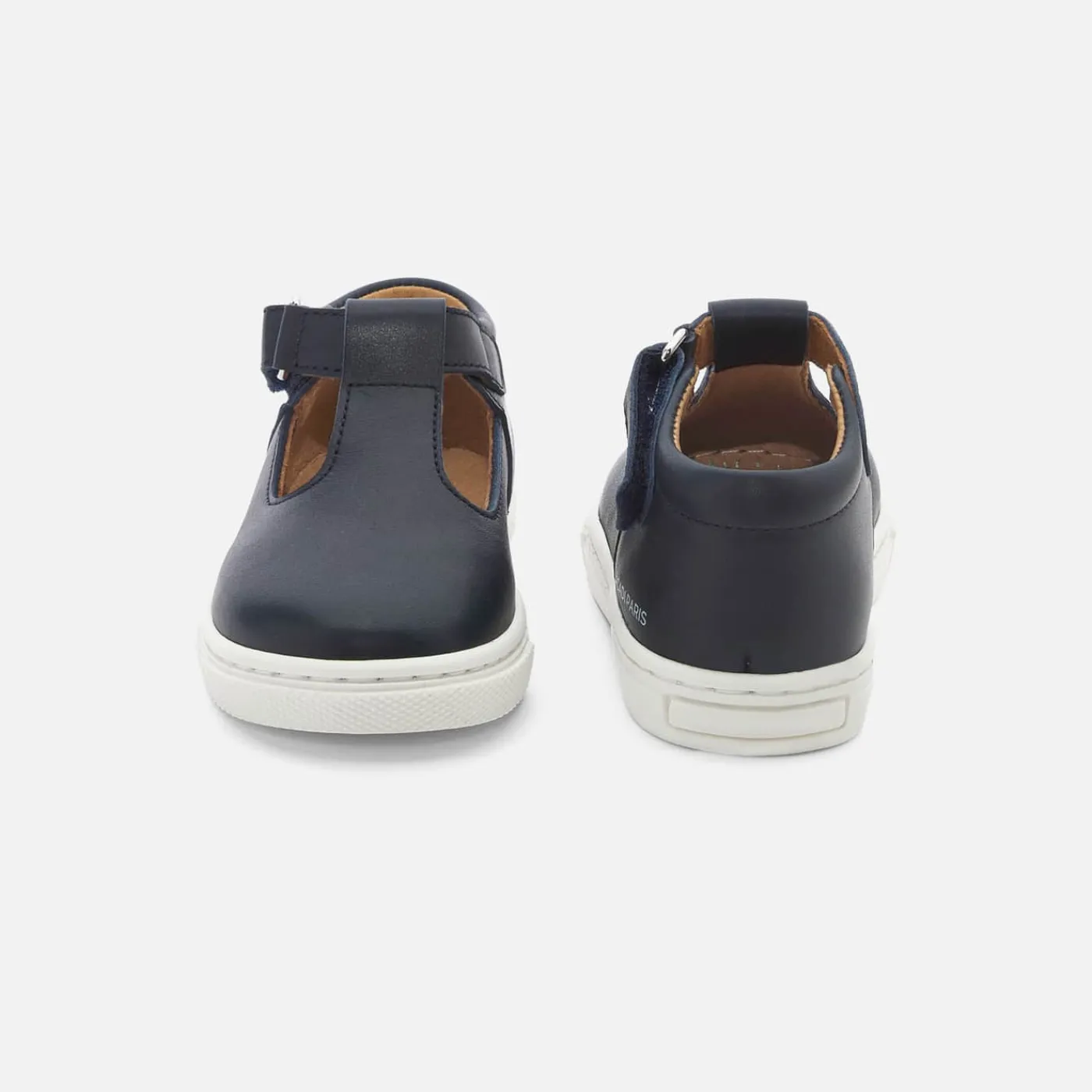Jacadi Salomés bébé garçon en cuir lisse - marine MARINE JACADI Outlet
