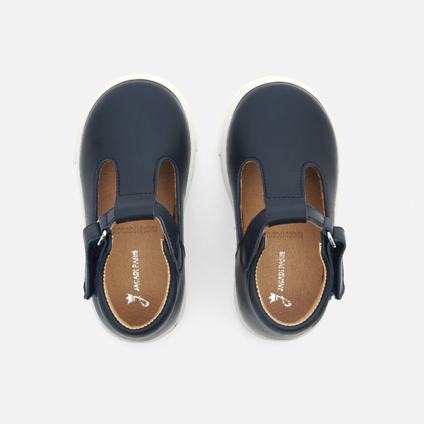Jacadi Salomés bébé garçon en cuir lisse - marine MARINE JACADI Outlet