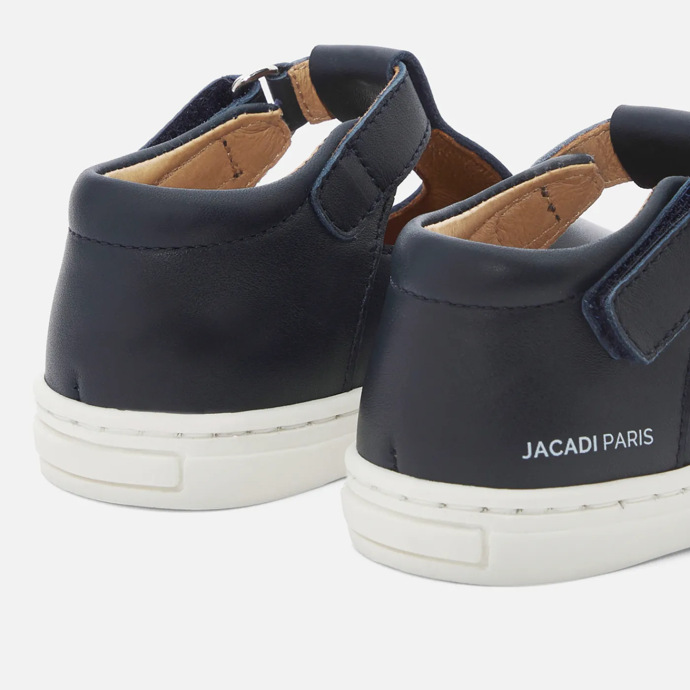 Jacadi Salomés bébé garçon en cuir lisse - marine MARINE JACADI Outlet