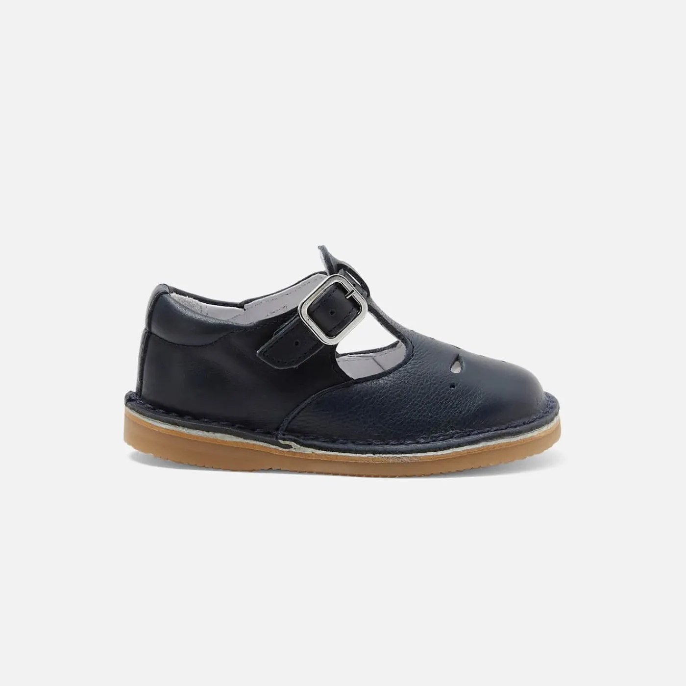 Jacadi Salomés bébé mixte en cuir lisse - marine MARINE JACADI Sale