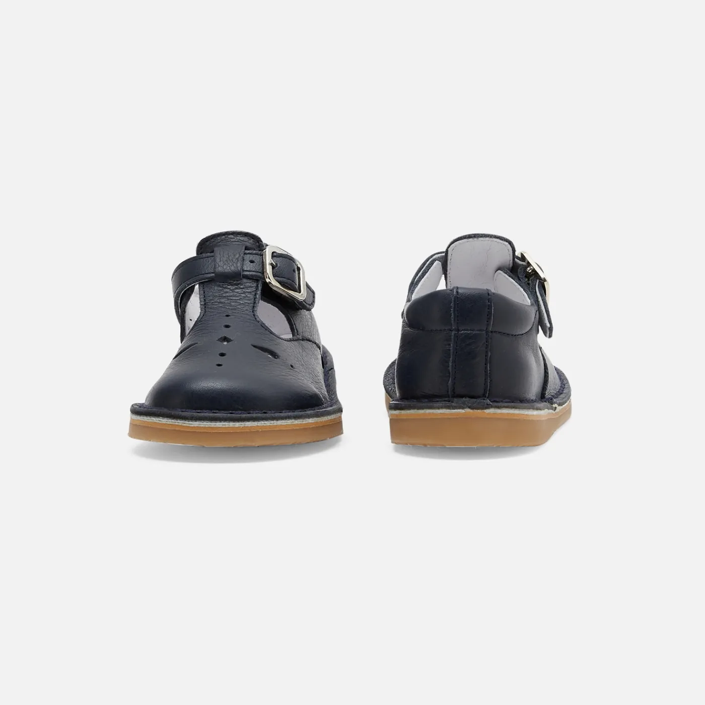 Jacadi Salomés bébé mixte en cuir lisse - marine MARINE JACADI Sale