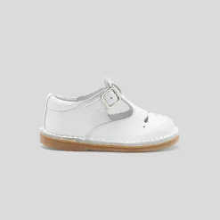 Jacadi Salomés bébé mixte en cuir lisse - blanc BLANC JACADI