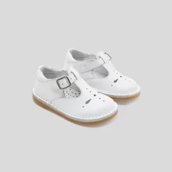 Jacadi Salomés bébé mixte en cuir lisse - blanc BLANC JACADI