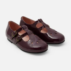 Jacadi Salomés enfant fille en cuir verni - BORDEAUX Hot