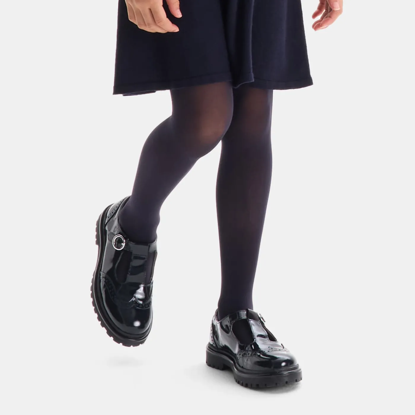 Jacadi Salomés enfant fille en cuir verni - marine MARINE JACADI Hot