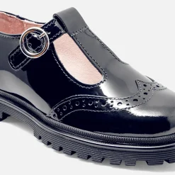Jacadi Salomés enfant fille en cuir verni - marine MARINE JACADI Hot